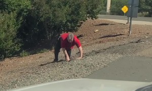 Fight Between Drivers Caught on Camera
