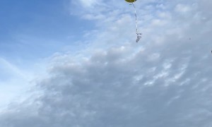 Balloons Move Straight Into Outstretched Hand
