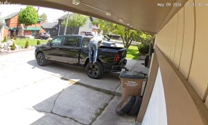 Man Rolls Ankle and Falls From Pickup
