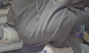 Tattoo Artist Offers Chest as Stress Ball