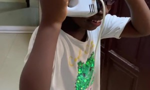Little Girl Gets Mixer Whisk Stuck in Her Hair