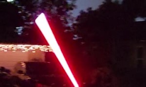 Dad Takes Lightsaber Duel a Bit Too Seriously