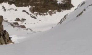 Snow Mountain Day With My Border Collie