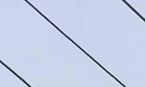 Russian Combat Drone Explodes Over a Residential Building