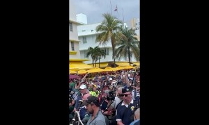 Tartan parade in Miami