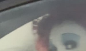 Driving Past Alice in Wonderland Characters