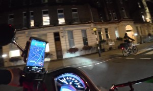 Motorcycle Driver Nearly Hit by Reckless Driver