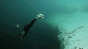 This Spectacular Underwater Jump Into The Deep Blue Sea Will Leave You Breathless!