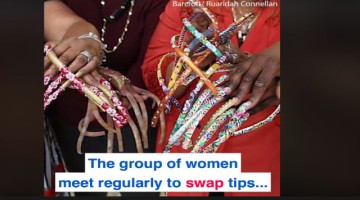 Whao! Meet The Bizarre Group Of Women Who Love Growing Long Nails!