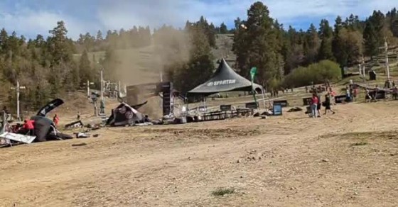 Dust Devils Racing Dust Devil Appears Over Race Course - Sharedots