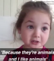 This girl is absolutely distraught about eating meat! 😂😆😩1-dot Video · Try Not To Cry  