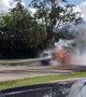 Toyota RAV4 Bursts into Flames