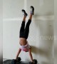 Incredible feat: Four-year-old performs series of hand-stand pushups