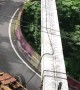 Giant Bridge Beam Winds up Mountain Road