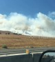 Highway partially shut as brush fire near Bay Area spreads
