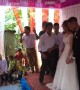 Stage Collapses Under Bride and Groom