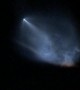 Rocket Launch Lights up Night Sky
