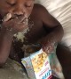 Mom Finds Son Pigging Out on Cornbread Mix