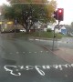 Slippery Pedestrian Crossing Fail