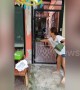 Mother catches python with her son\'s Incredible Hulk rubber gloves