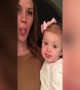 Cutest Baby Loves to Copy her Mom