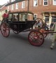 Princess Eugenie and husband Jack Brooksbank leave wedding in horse-drawn carriage
