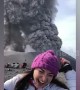 Tourists witness moment volcano erupts in Russian island