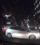 Moment \'Uber driver\' collides with cyclist in busy Central London road