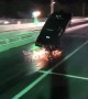 Drag Car Tries to Take Flight