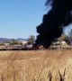 Plumes of black smoke seen as fire breaks out at school playground in Oroville, California