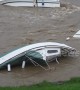 After Storm Callum: Capsized boats in Welsh harbour