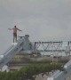 Man climbs 150ft bridge after being denied a drink in local pub