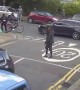 Moment youth in South London pulls massive knife during altercation