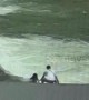 Passerby saves girl after she falls into fast-moving river in southwestern Chinese province