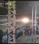 Indian police officer saves man hanging from moving train