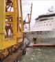 Fire breaks out in Barcelona harbour after ferry crashes into crane