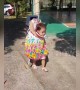 This \'headless\' little girl is ready for Halloween