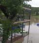 Man Swims After Boat During Austin Flood