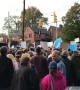 Crowd sings Hebrew songs in peaceful protest in wake of Pittsburgh synagogue massacre