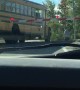 School Bus Crosses Closed Train Tracks