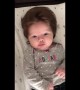Baby gets incredible blow dry