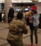 Soldier Proposes to Girlfriend after Deployment