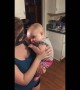 Baby\'s priceless reaction after seeing mom wearing \'face mask\'