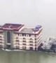 \'Floating apartment building\' boat moved downriver in China
