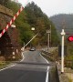 Onlookers watch in awe while old-fashioned steam train crosses bridge