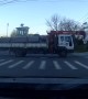 Truck Breaks and Pulls Traffic Lights Down