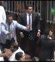 Dozens injured as Sri Lankan parliament erupts into indoor brawl