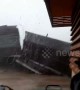 Moment house is blown away in powerful storm in Thailand