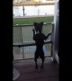 Dog has hilarious way of jumping when he gets excited