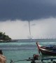 Incredible quadruple waterspout amazes tourists on remote Thai island